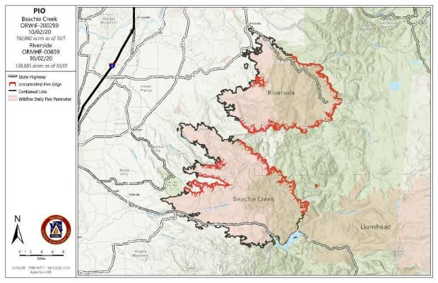 Beachie Creek Fire near Detroit, Oregon - Current Incident Information ...