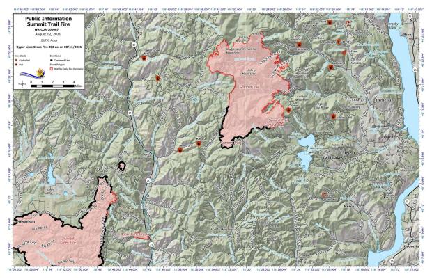 Summit Trail Fire near Spokane, Washington - Current Incident ...